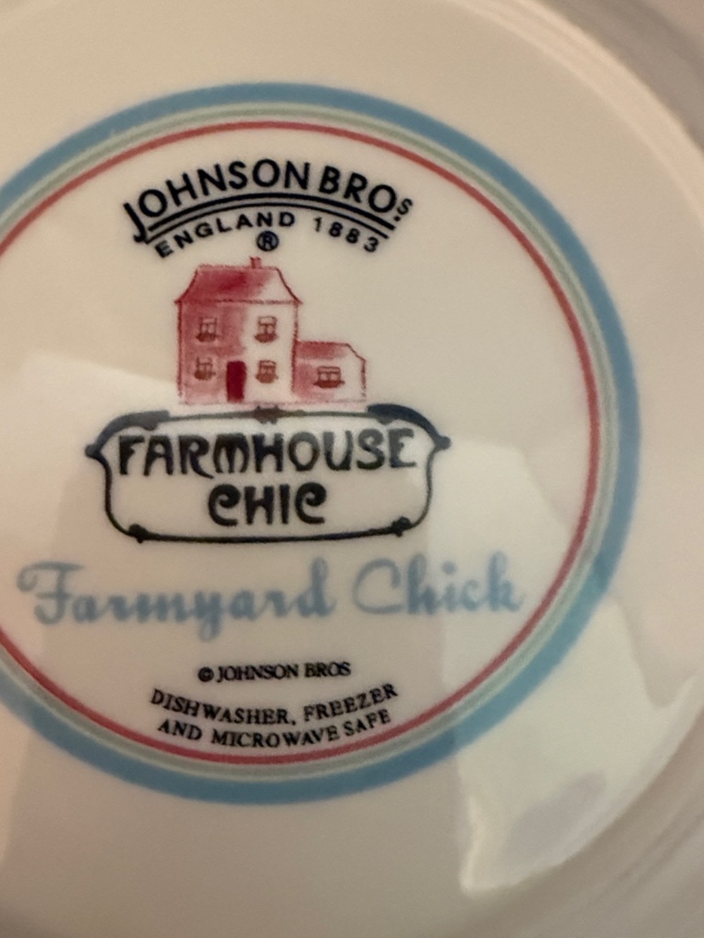 Vintage Johnson Brothers “Farmyard Chic” Salad Plates in a Farmyard pattern - Picture 7 of 16